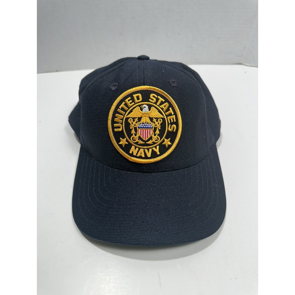 United States NAVY Embroidered Eagle Crest‎ Made Usa Cap Hat Adjustable Snapback
